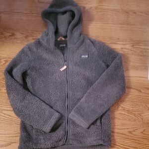 Patagonia Kids Fleece Jacket in Charcoal